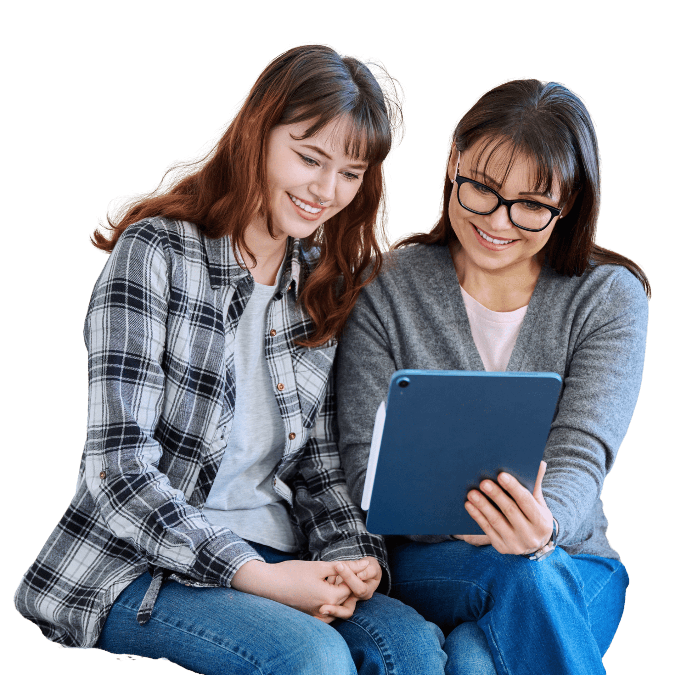 Parent and young dental apprentice candidate viewing dental apprenticeship vacancies