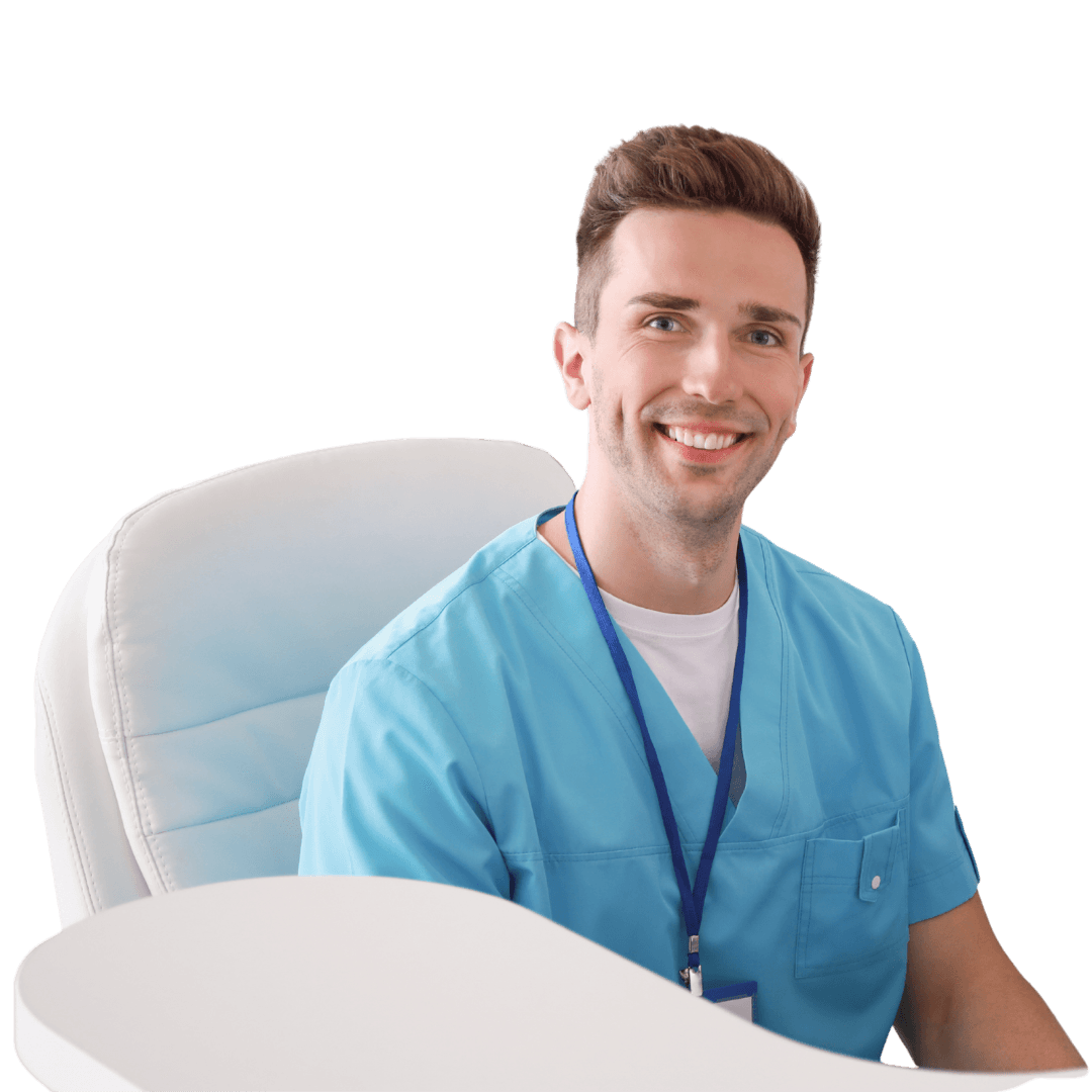 Male Dental Receptionist Professional
